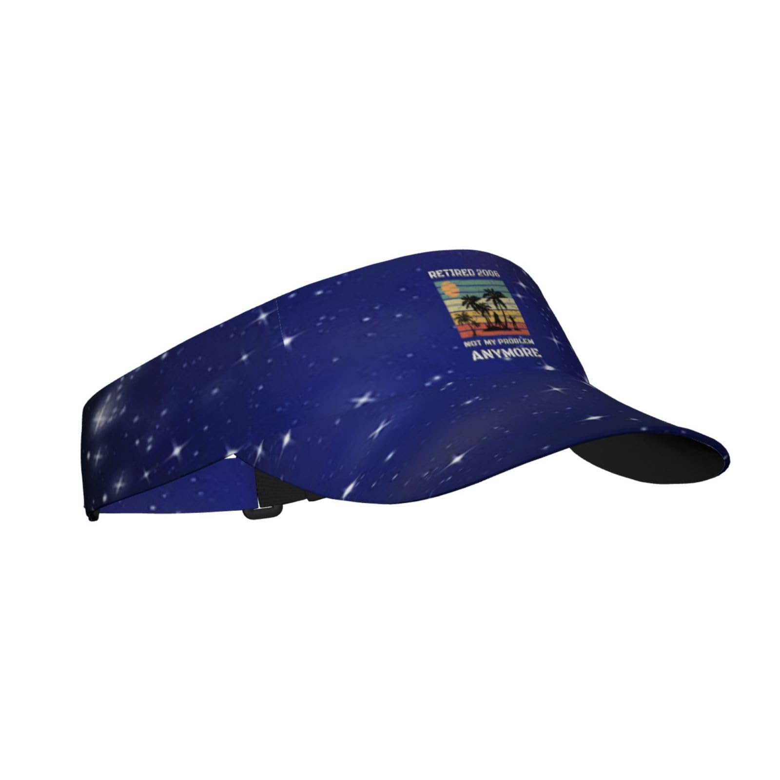 Joisbs Retired 2006 Not My Problem Unisex Sun Visor Cap - Ultimate UV Protection for Stylish Outdoor Fun Black