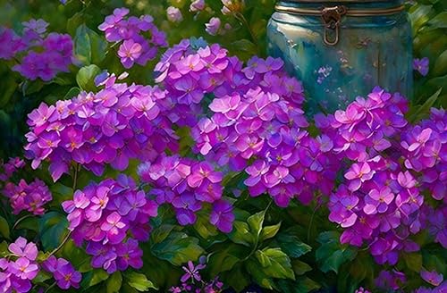 Tableau hortensia de qualité supérieure GerRit impression sur toile