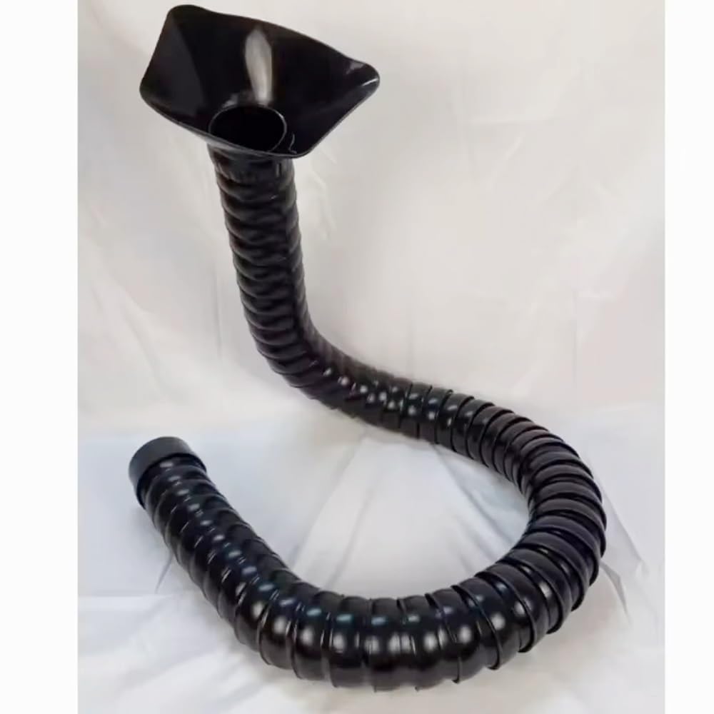 1 conducto flexible de ventilación for extracción de humos - Campana extractora de gases de succión con tubo de bambú ajustable - 50 mm y 75 mm(50mmX1m round)