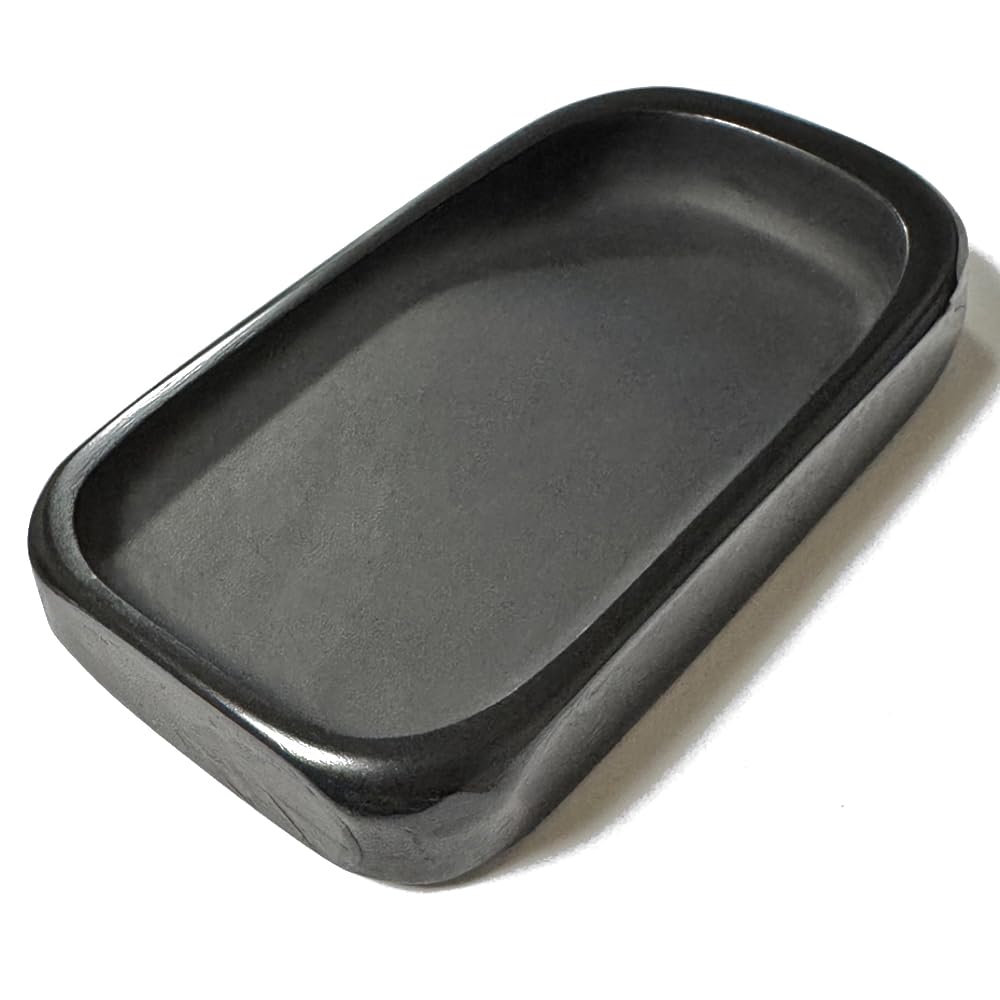Amazon.co.jp: 純国産 雄勝 玄昌石硯 (四五平 約75 × 135 × 21mm 380g