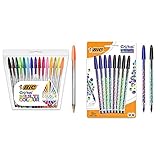 bic 20 cristal multi color pen - assorted (pack of 20) producto 1: Tienen el clásico cuerpo hexagonal de BIC, un diseño tan sencillo y funcional como icónico que maximiza su eficacia