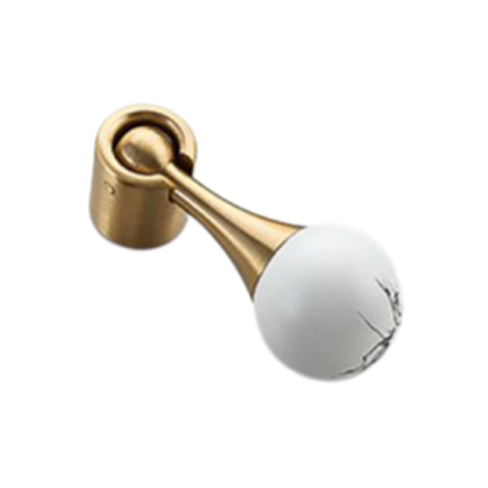 Dswzlqdxb 4 2 Pieces Cabinet Pulls Brass Door Handle Spherical Closet Handle Dressing Table Drawer Eyelet Gloves Cabinet Knobs Retro Door Levers Pendant (4)