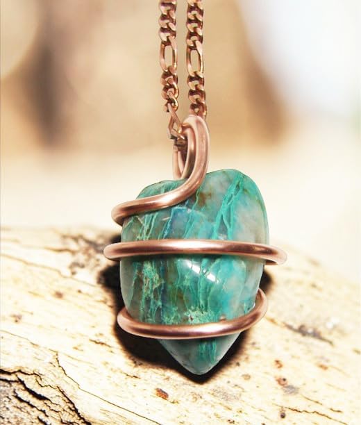 South African Ajoite Pendant in Copper Chrysocolla Shattuckite Synergy 12#170