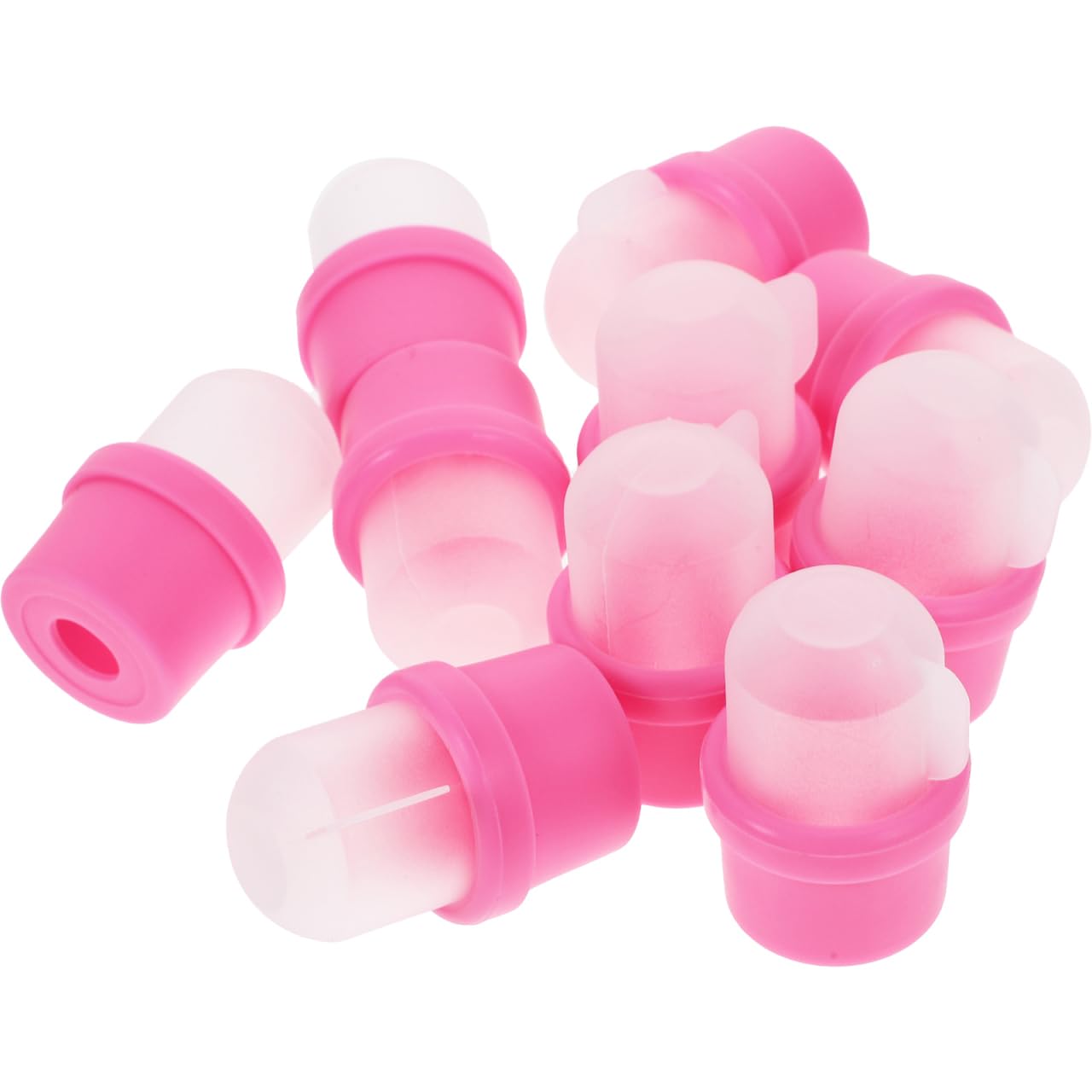 FOMIYES 20pcs Nail Art Soak off Caps Gel Polish Remover Pads Manicure Remover Kit Easy Nail Polish Removal Reusable Soaker Cups