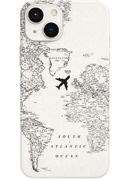 Aeroplane Map Full Back Mobile Skin (White) – Scratch Resistant Matte Finish Apple iPhone 13 Back Skin Sticker | Bubble Free Easy Apply | Removable Travel Theme Vinyl Back Cover Wrap-image-15