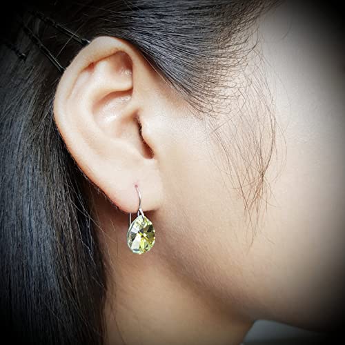 Sterling Crystal Dangle Earrings for Pure Beauty (ER1969)