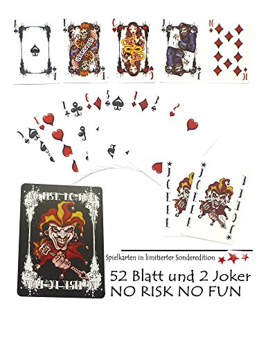 6 X Tattoo Karten Poker Karten Spielkarten 100 % Plastik – Bild 3