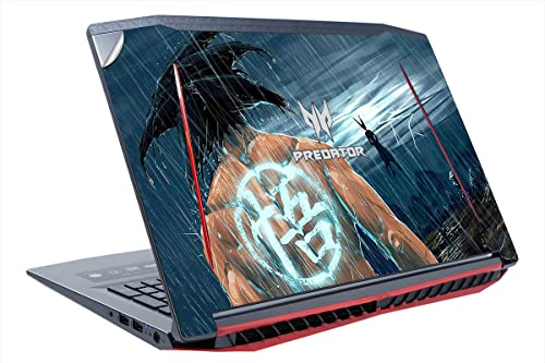 Image of GADGETS WRAP Printed Vinyl Top Only Skin Sticker Decal for Acer Predator Helios 300 15.6 MN - Devil and Evil