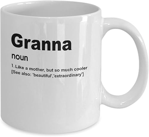 Miniatura 2 de Granna Definition - Taza de café divertida de 11 onzas, regalo de cumpleaños para abuela, regalo único para ella, mujer, idea perfecta de regalo de