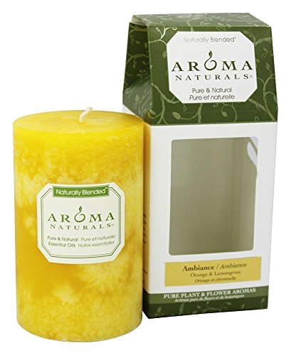 Aroma Naturals Candle Ambiance Naturally Blended Pillar 2.5 x 4