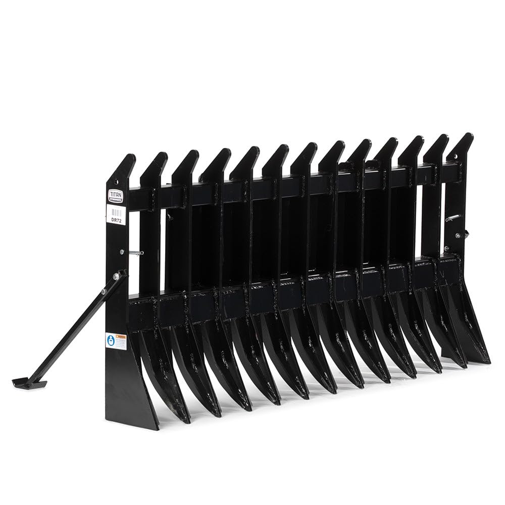Titan Attachments 72-inch Root Rake