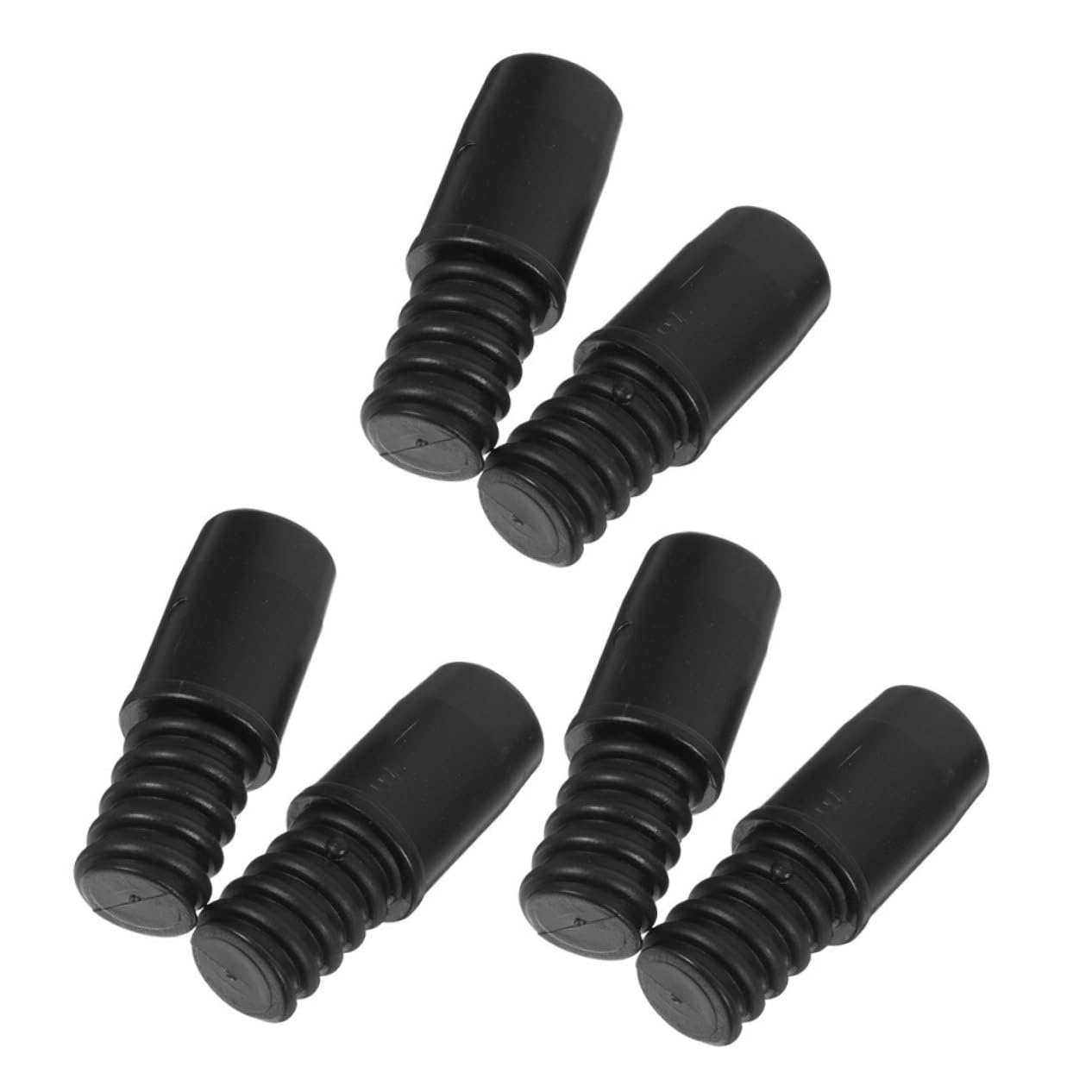 6 Piezas Adaptador Roscado para Mango de Escoba Punta de Plástico Resistente para Reparación y Extensión de Postes Telescópicos Compatible con Tubos de Instalación Rápida y
