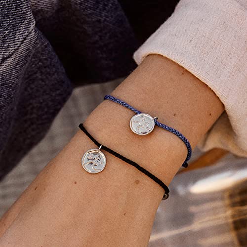 Pura Vida Bracelet Silver or Gold Crystal Wave Coin Charm Bracelet - Handmade with Czech Crystal, Adjustable with Waterproof Band - Stackable Bracelets, Handmade Braceletss4