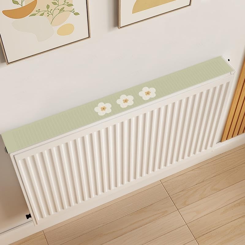 for HPLIVE Radiator Cover, Built-in Magnet Fixed Block Decorative Radiator Cushion, Green (60 cm)