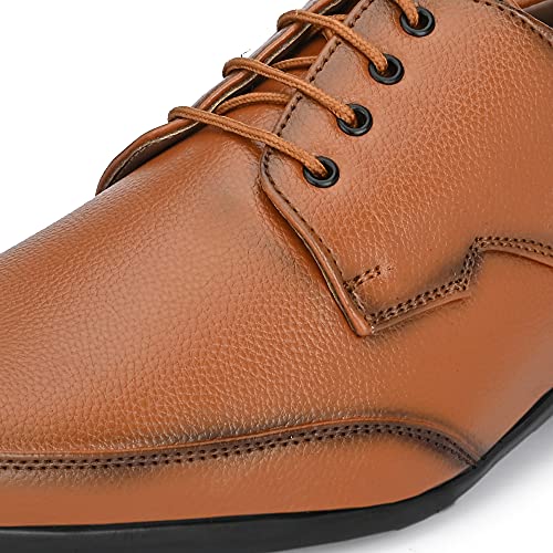 Image of Centrino Formal Shoe for Men | Lace-Up Derby for Business & Casual Wear | Stylish Design with Comfortable Fit Craftsmanship for All-Day Support (8614)