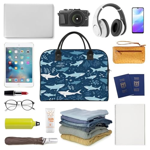 Bolso de mano Sharks con correa ajustable y cremallera miniatura 5