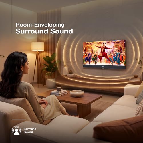Image of SANSUI 80cm (32) Google TV with QLED Display, HDR10, Dolby Audio, Built-in Soundbar, Filmmaker Mode, 60Hz Refresh Rate JSS32GSQLED (Black)