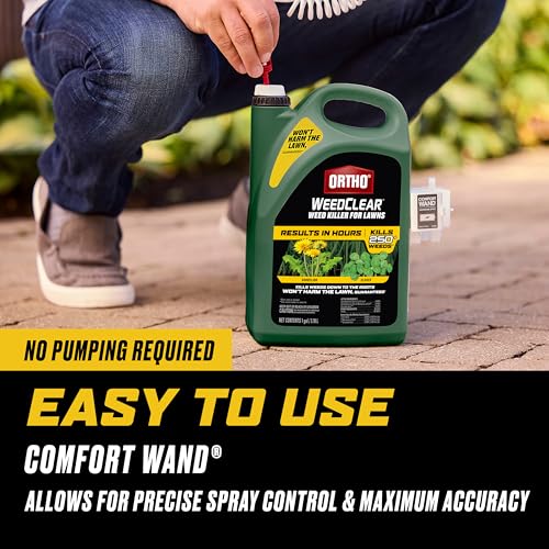 Image of Ortho WeedClear Weed Killer for Lawns with Comfort Wand - Ready-To-Use, Weed Killer Herbicide, Won't Harm Grass (When Used as Directed), Kills Dandelion & Clover, 1 gal.