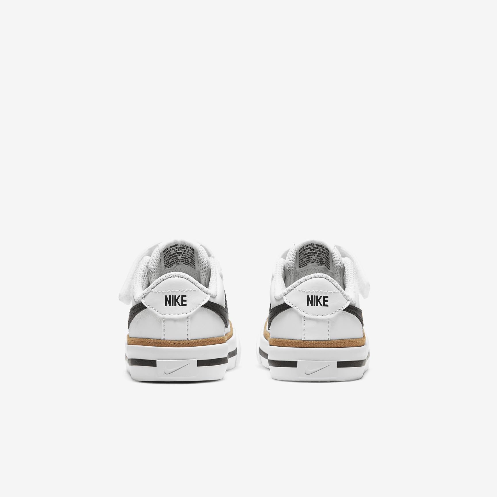 NIKE Court Legacy, Zapatos para Correr Bebé-Niños, Black/White/Gum Light Brown, 17 EU