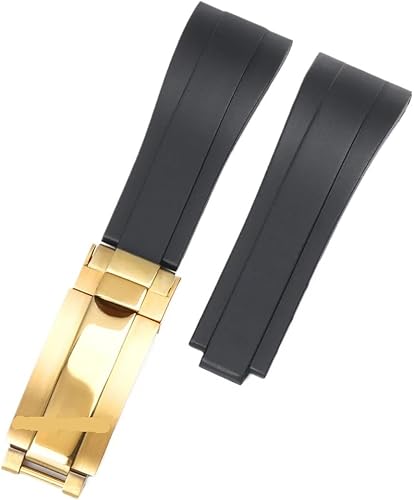 MFXFKOKGAX Gummi-Silikon-Armband Passend For Rolex DAYTONA SUBMARINER GMT Yacht-
