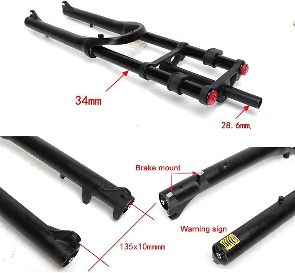 MTB用ダブルクラウンフォーク Amazon.co.jp: MTB サスペンションファットフォークダブル