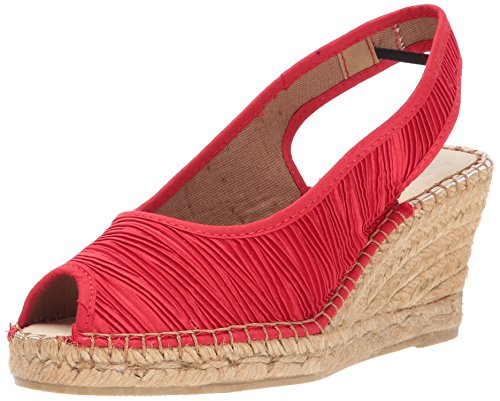 Azura By Spring Step Women's Jeanette Espadrille Wedge Sandal, Red, 36 Eu/5.5-6 M Us #TOP23