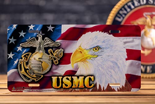 Marine Car Plate, Military License Plate, Marine Corps Veteran License Plate, Made In The Usa By Airstrike License Plates (Made Of Metal)-281 #TOP2