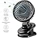 Produktbild AWAVO USB Tischlüfter Mini Clip Lüfter mit leisem Betrieb und automatischer 90 ° Drehung, Desktop Lüfter mit 5000 mA Akku und 3 Gang Einstellung, ideal für das Home Office im Freien