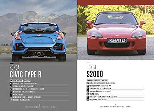 Coleção Carros dos Sonhos - Japoneses e Coreanos