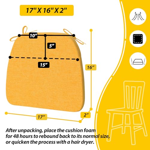 image for AAAAAcessories D-Shaped Chair Cushions, 2