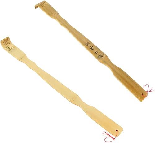 Miniatura 5 de Ochine Rascador de espalda de bambú masajeador corporal autoterapéutico largo de madera rascador de espalda rascador de madera natural alivio