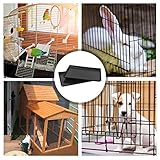 Alipis Bird Cage Tray Black Replacement Dog Crate Pan, Bunny Cage Bottom Tray Plastic Small Animals Cage Tray for Pet, 2Pcs - Image 3