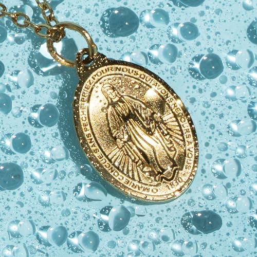 Miraculous Medal - Virgin Mary Necklace - Catholic Family Owned Brand - Made in USA - Stainless Steel Chain - Tarnish Free Gold Jewelry - Necklaces for Women4