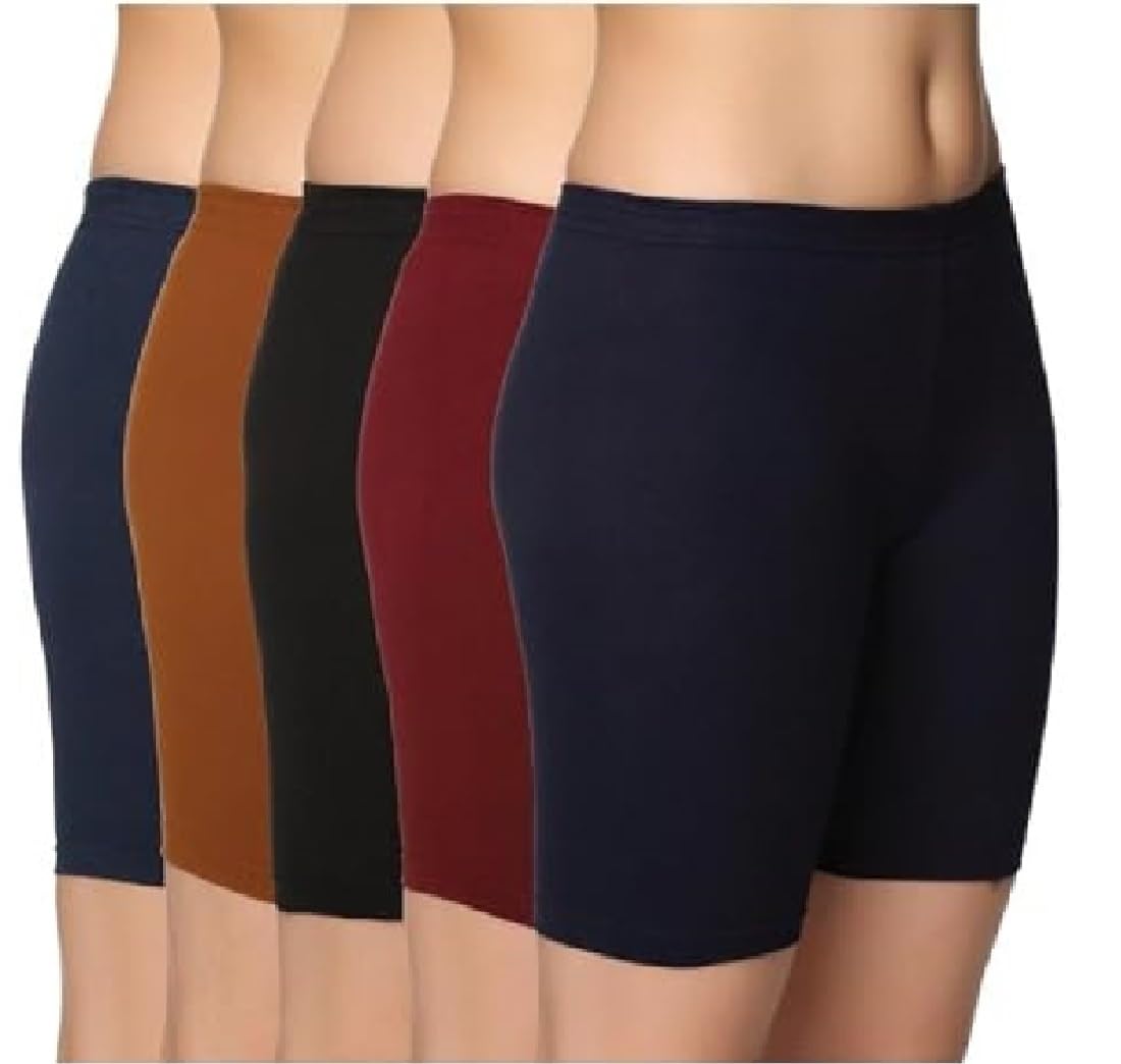 Shorts - 100% Pure Cotton, Soft & Breathable Undershorts for Women & Girls, (Assorted Colour) (in, Alpha, 2XL, 5, Assorted Colour)-image-29