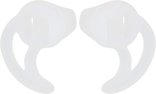 1 par de silicona aleta oído molde consejos para auriculares de tubo de bobina acústica