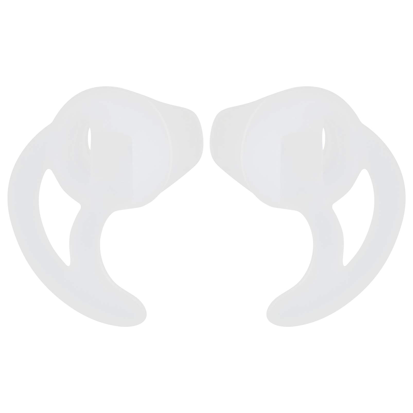 1 Pair Silicone Fin Ear Mold Earbud Tips for Acoustic Coil Tube Earpiece