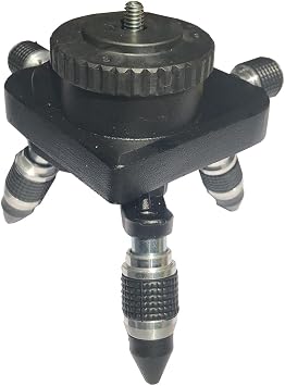 360-Degree Rotating Base Laser Level Adapter, for Line Laser Level Tripod Connector, with Standard 5/8 Threaded Mount Laser Base