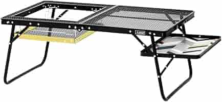 【再販】メッシュテーブル Amazon | アイアンメッシュローBBQテーブル | KZM | テーブル