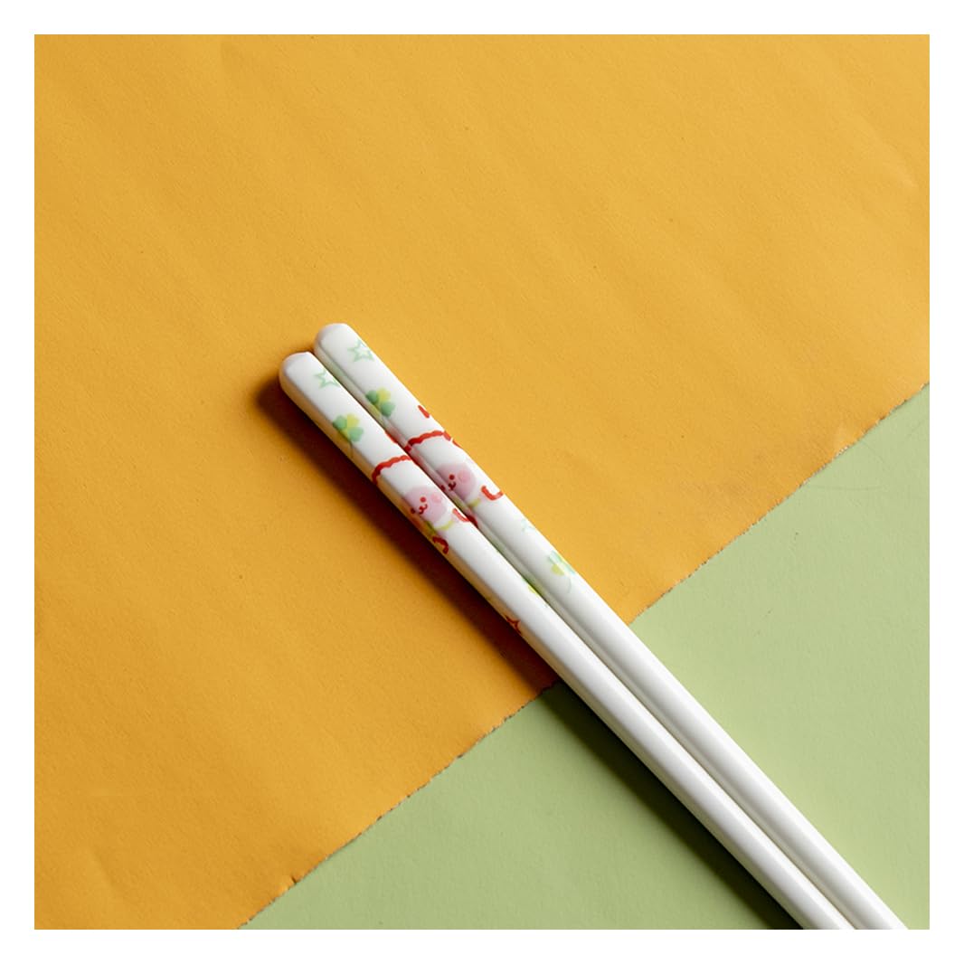 Baguettes en Porcelaine, Lot de 10 Paires, en céramique de Haute qualité, réutilisables, Classiques, Traditionnelles, élégantes, lavables au Lave-Vaisselle. (u) (y, Taille Unique)