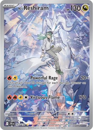 Pokemon - N’s Reshiram 167/159 – Journey Together – Illustration Rare – Foil Single Card