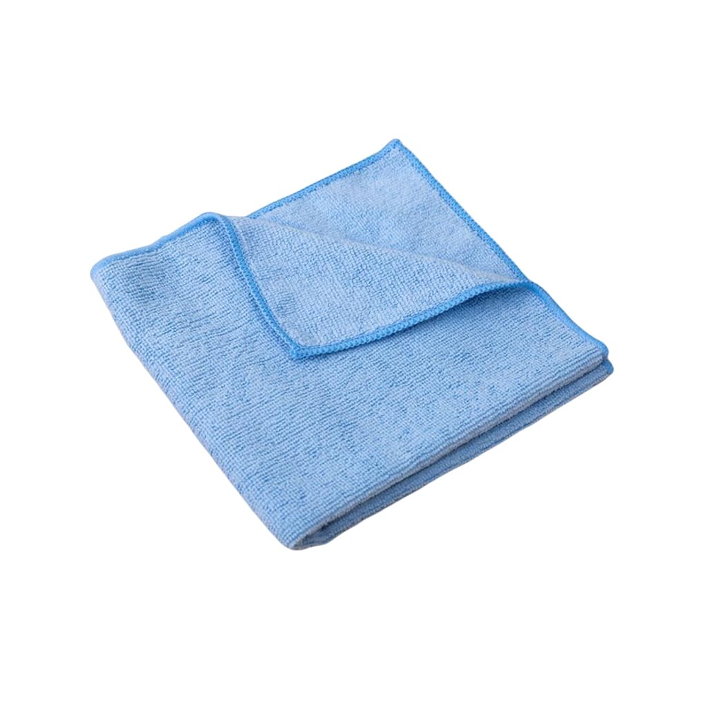 WOVEBIUS Microfiber Cleaning Cloth Towel Restaurant Kitchen Dish Plate Cookware Washcloth Window Scouring Dishcloth Blue 40x40cm