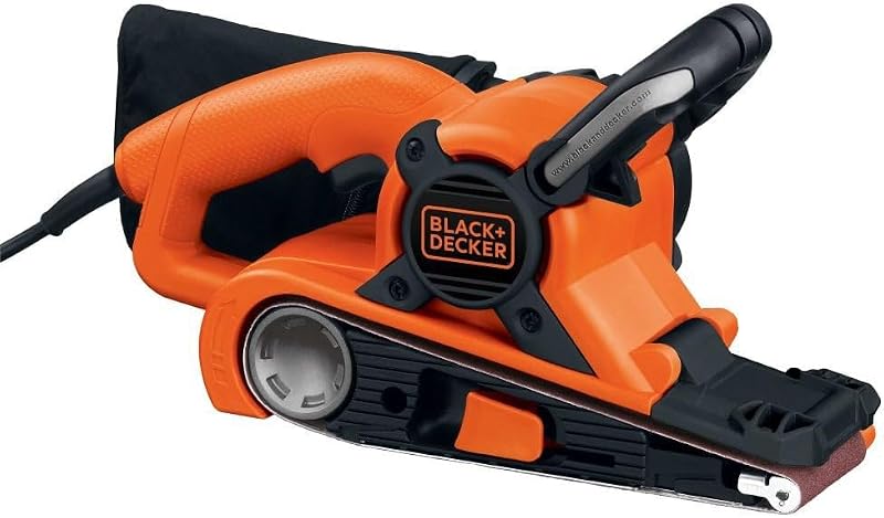 Lijadora de banda BLACK+DECKER con bolsa para polvo, 7 amperios, 3 pulgadas por 21 pulgadas (DS321)