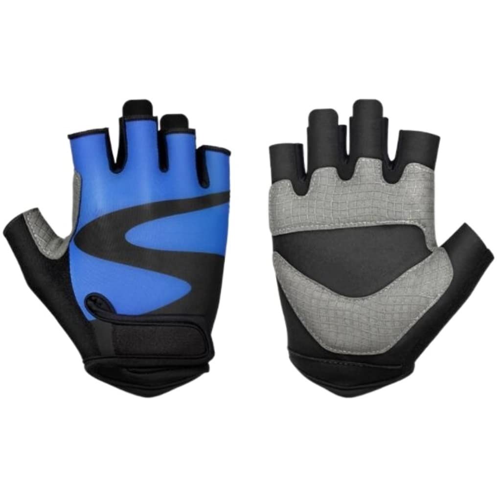 Guanti da Ciclismo Guanti Guanti da Ciclismo Palestra Fitness Guanti Sportivi da Mountain Bike Traspiranti Guanti da Bici (Blue : Blue, Size : XL)
