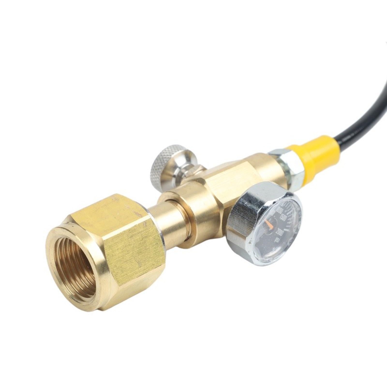 CGA320 Quick for Connect Kit di ricarica cilindro tubo adattatore
