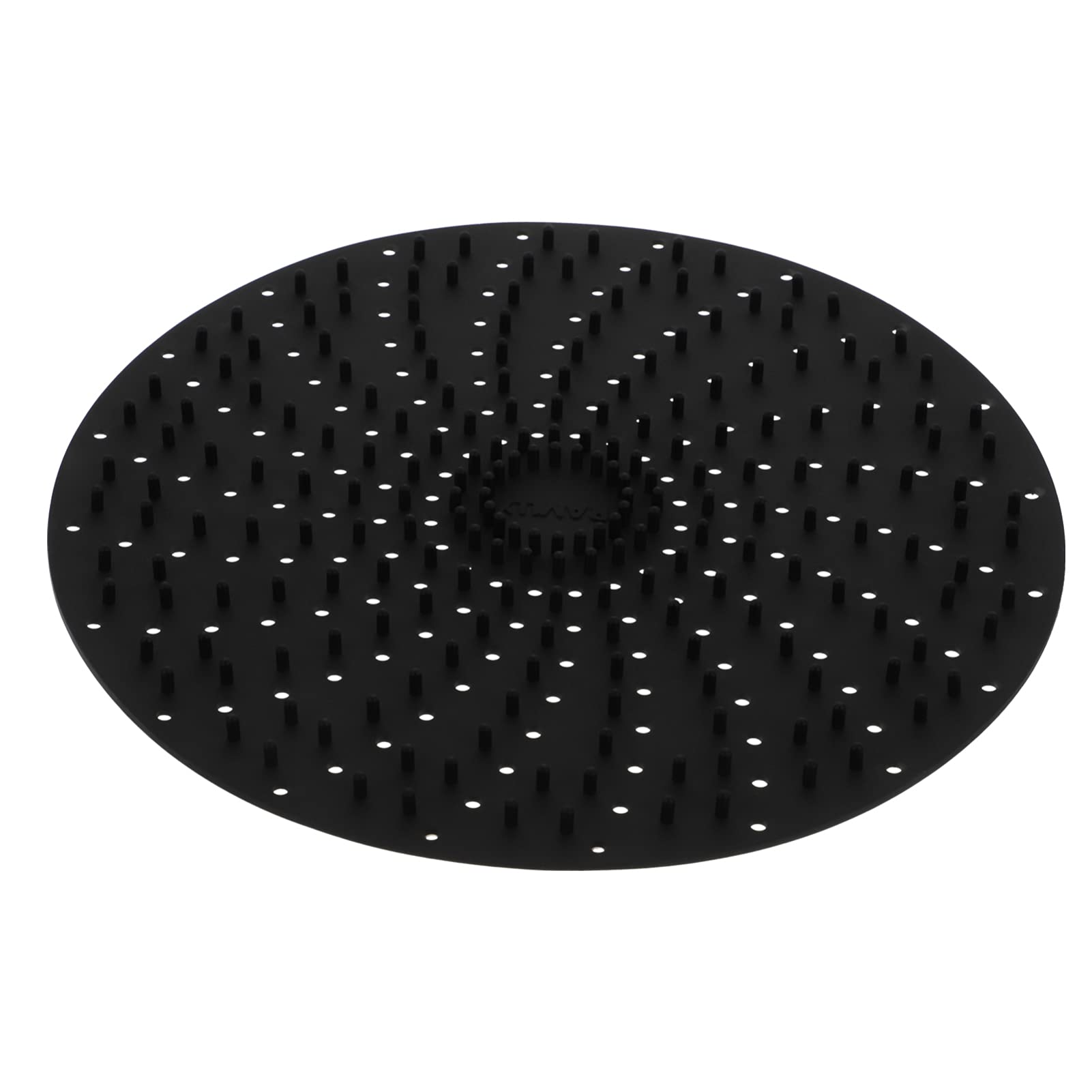Hemoton 1pc Reusable Silicone Air Fryer Mat Non-stick Perforated Baking Pad Steamer Patch for Easy Cleanup Compatible Air Fryers for Chicken Wings