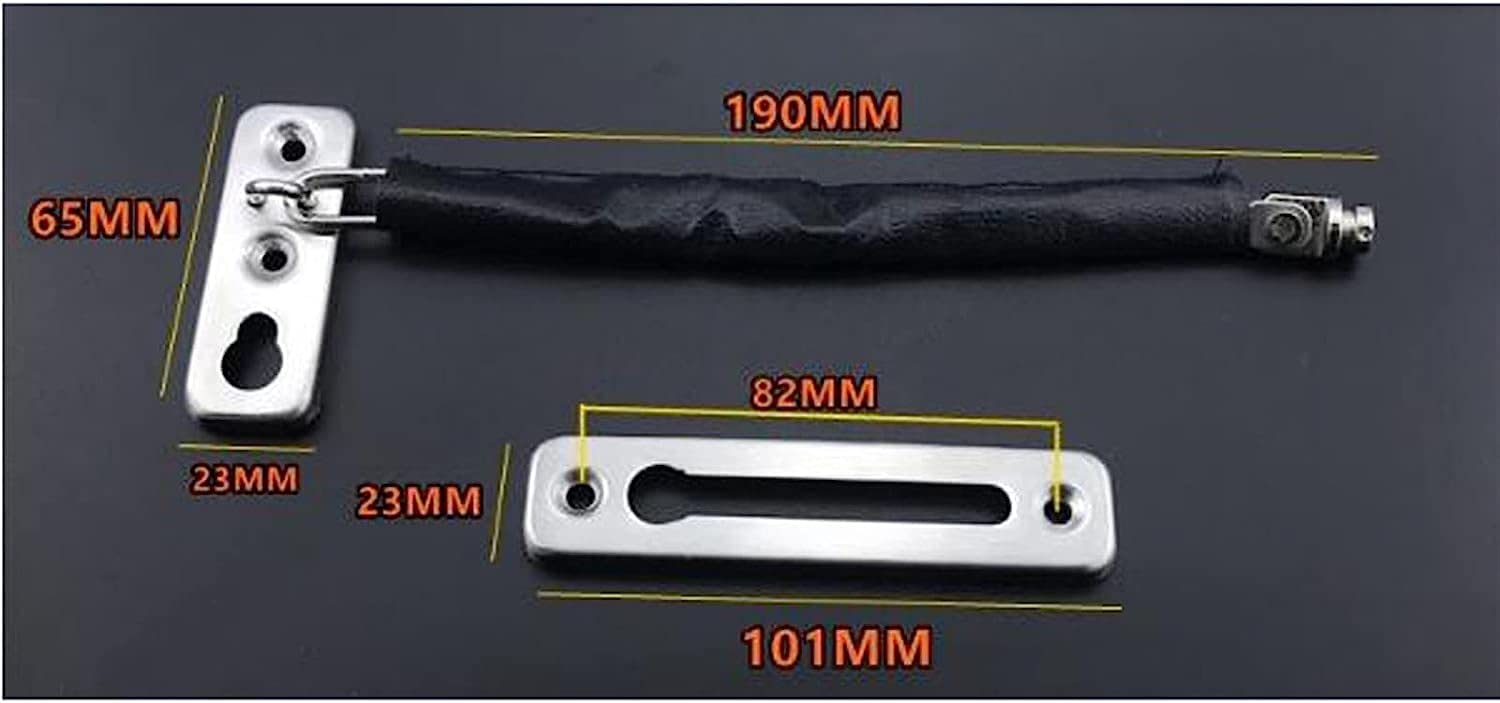 Cerradura De Cadena Seguridad Puerta Acero Inoxidable | Plata for puertas de entrada, puertas de apartamentos y habitaciones de hotel.