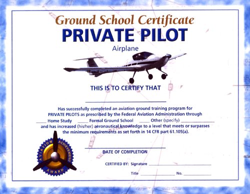 Certificado de Curso de Piloto ASA Private Pilot (Paquete x10) miniatura 1