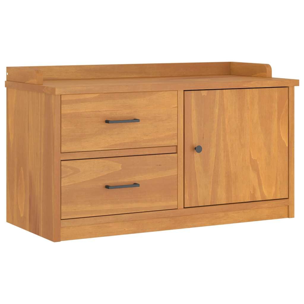 Banco de madera maciza de pino SANDNES, 87 x 40 x 50 cm