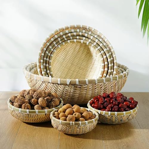 Evite frutas estropeadas usando esta cesta de bambú transpirable de 45cm 3