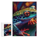 【Dimensioni finali】Questo puzzle The Little Jumping Frog 2 è prodotto con una tecnologia di stampa avanzata di alta qualità. Ogni pezzo del puzzle è tagliato in una forma unica per fornire un ulteriore livello di autocontrollo e concentrazione, può ispirare efficacemente il pensiero delle persone, allenare il loro pensiero, giudizio e pazienza.